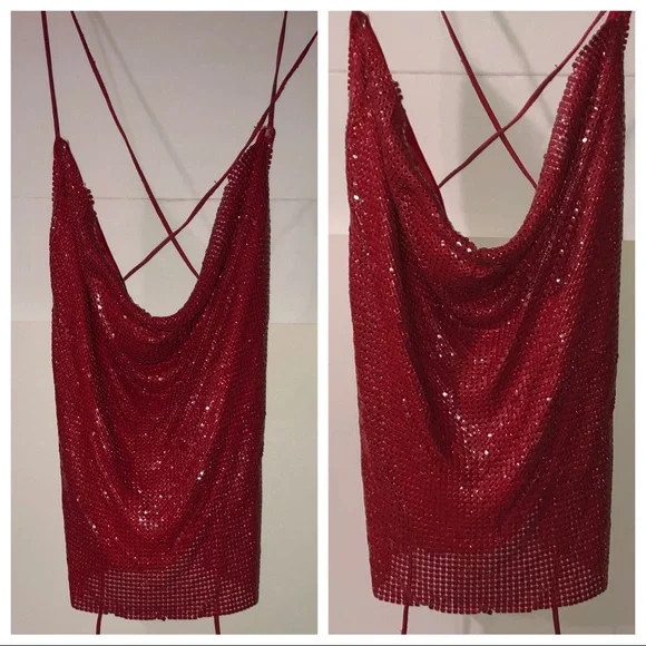 COPY - NWOT Vintage Lightweight Chain-linked Dancers Top - Picture 1 of 8